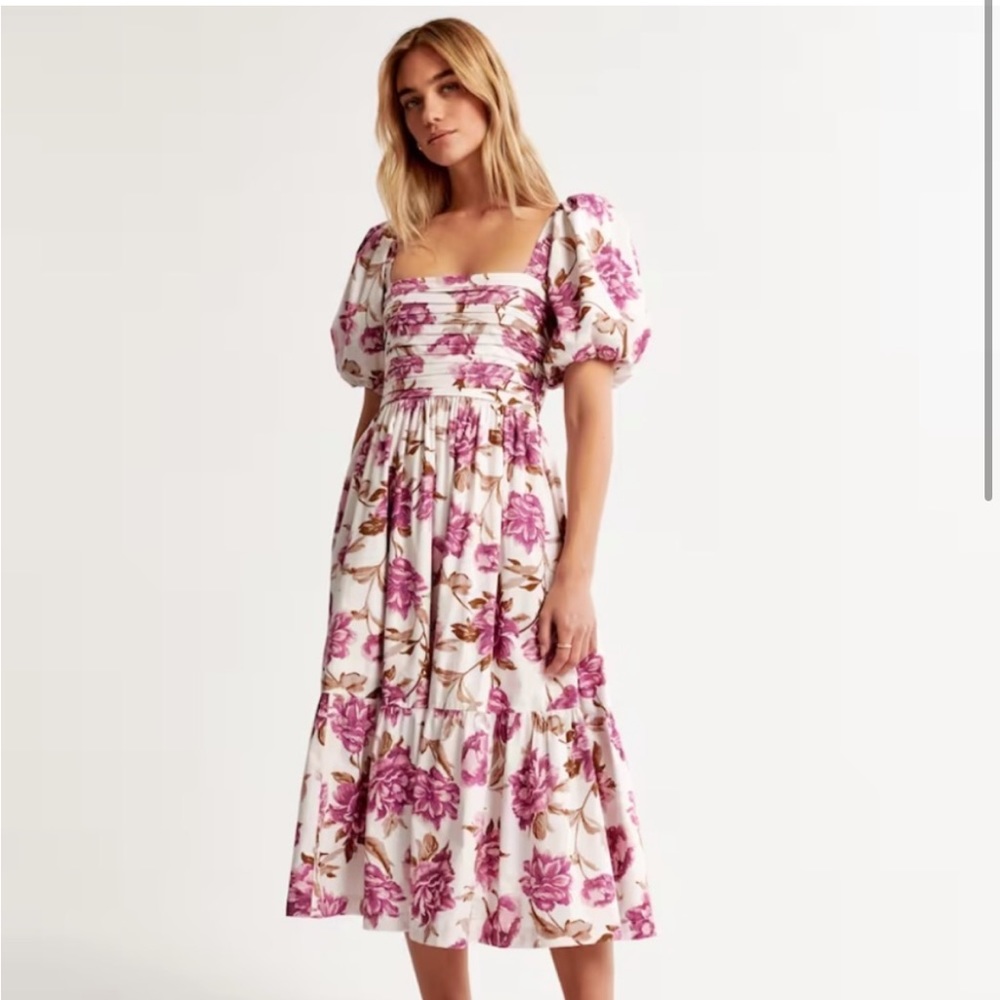 Abercrombie Emerson poplin midi dress - Size L